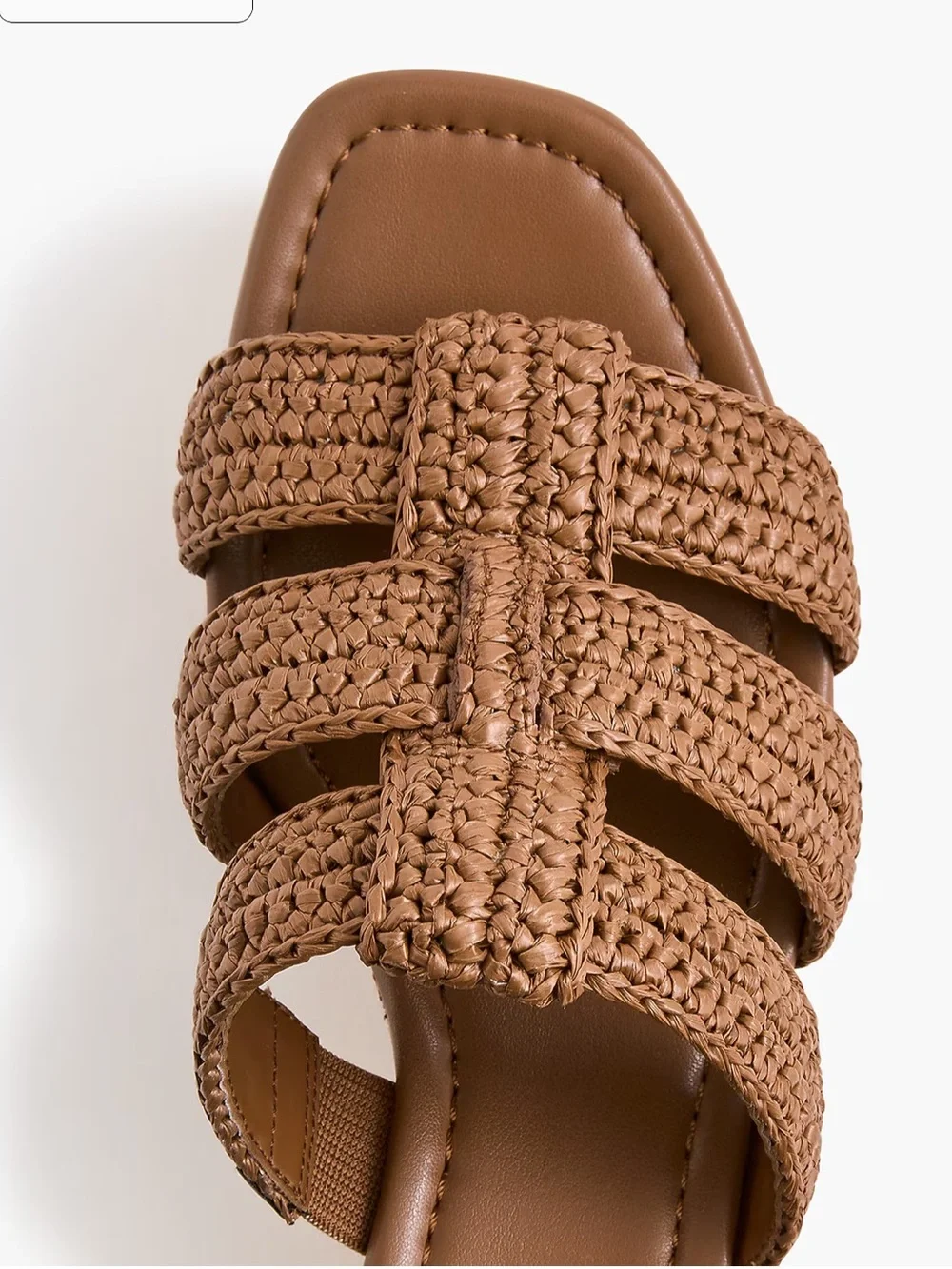 NWOB J. Crew Factory Fisherman flat-form wedges, size 9 Cedar Wood